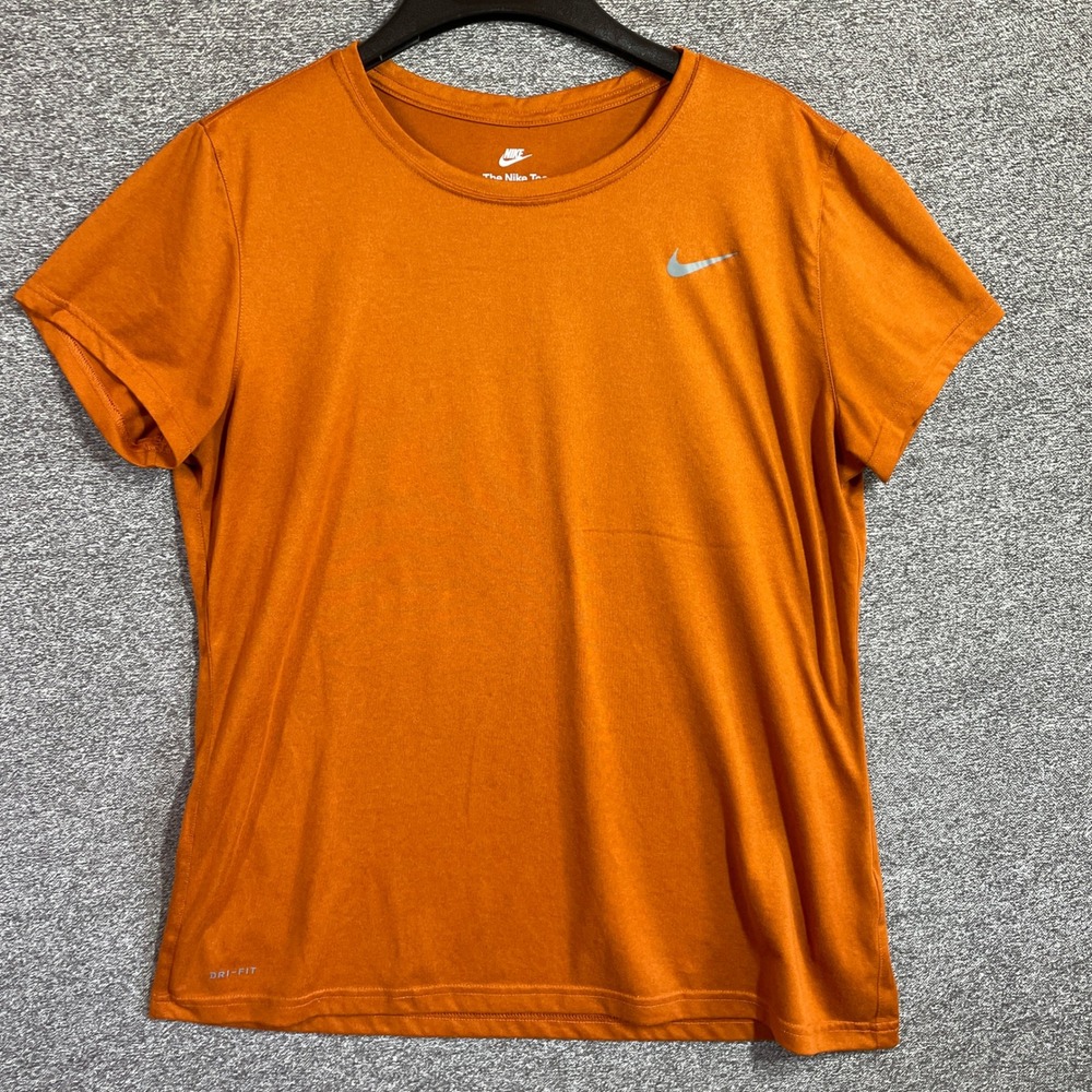 Nike Mens Dri-FIT Short Sleeve Training T-Shirt Orange Heather XL
